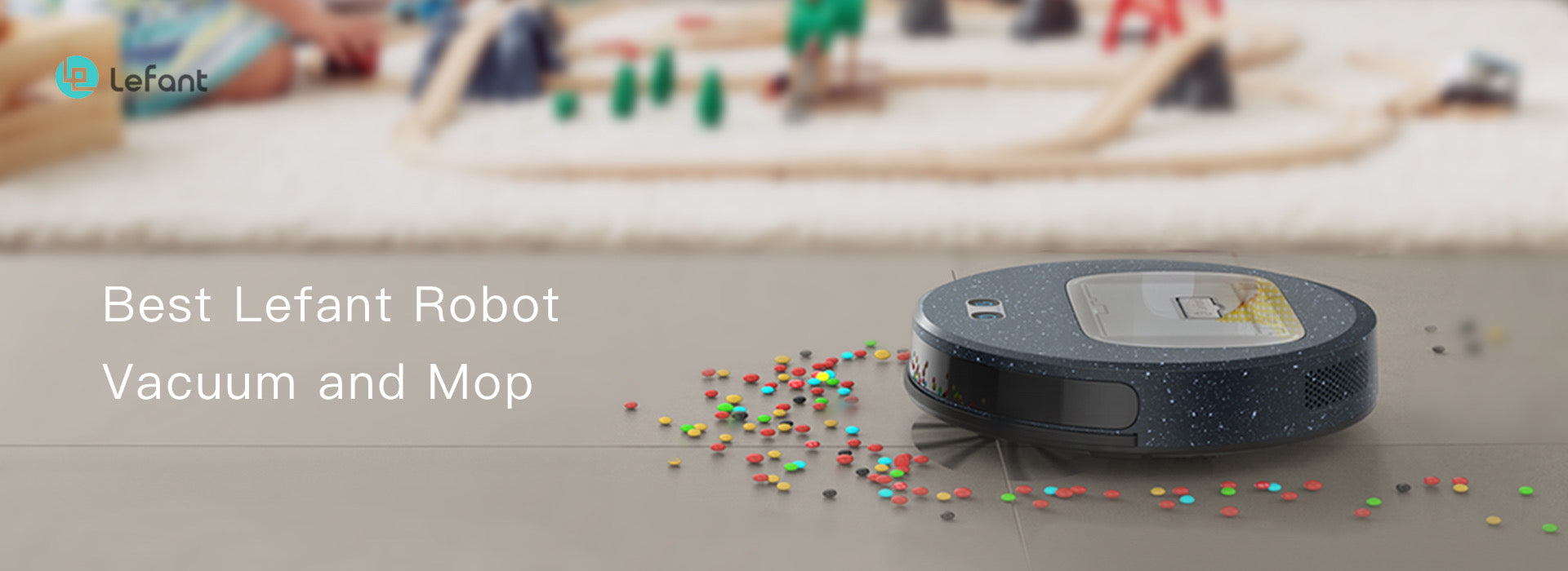 Best Lefant Robot Vacuum and Mop - F1 with Disposable Wet Wipes, Free your Hands!