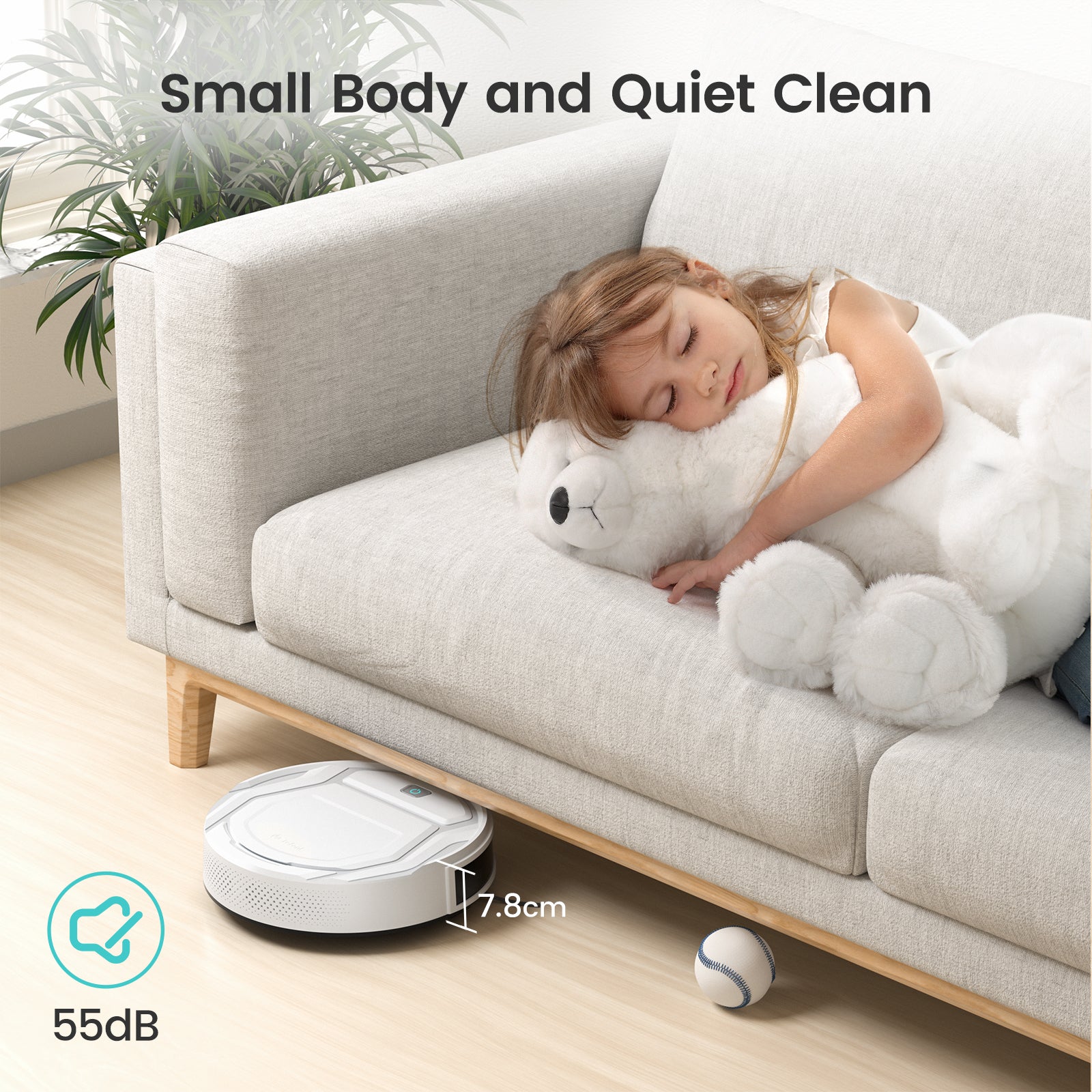 Lefant Robot Vacuum M210P White